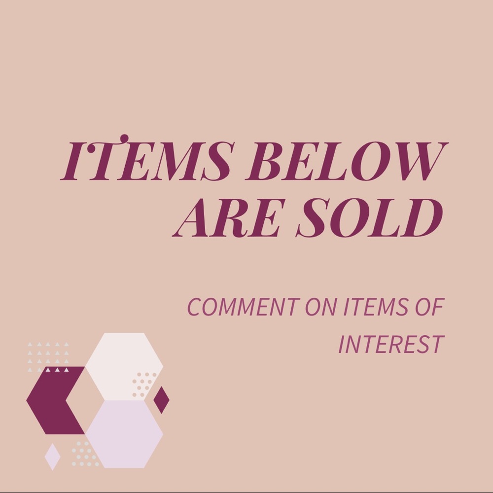 ▪️Sold Items Are Beyond▪️